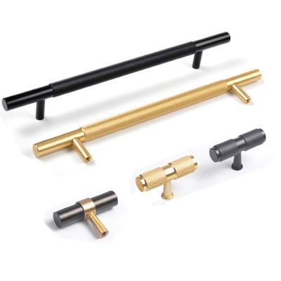 China HJY Modern Black Gold 80mm 160mm Long Cabinet Pulls Furniture Wardrobe Decoration Kitchen Handles for sale