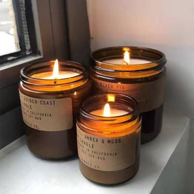 China Factory Directly Wholesale Home Healthy Private Label Luxury Decoration Soy Wax Scented Candles for sale