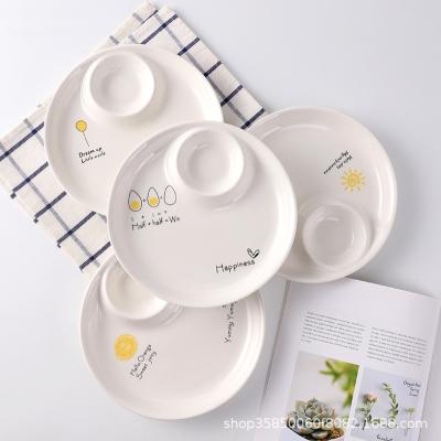 China Viable Hot Sale Home Decor Dish Ceramic Dinner Dumplings Serving Dishes for sale