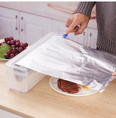 China Hotel Plastic Cling Film Dispenser Cutter Box Plastic Wrap Dispenser With Slide Cutter for sale