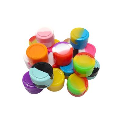 China 2ML Heatable Mini Silicone Jar Used for storing oil and wax silicone concentration container for sale