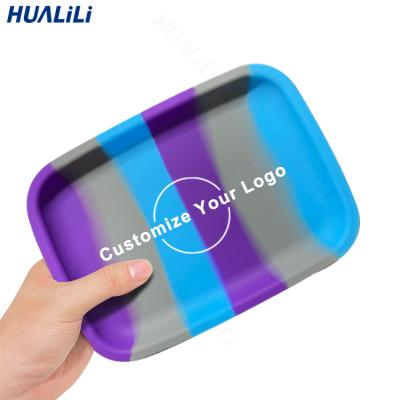 China 2021 Durable Food Grade Silicone Rolling Tray High Quality Silicone Coating Pad Silicone Rolling Tray for sale