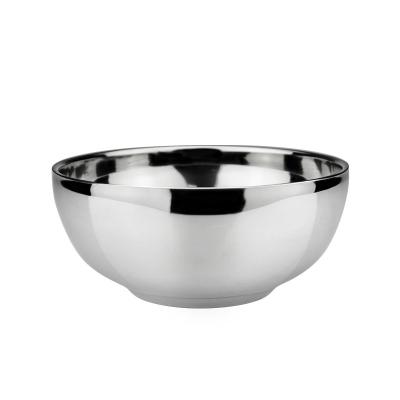 China Durable Double Wall Stainless Steel Mirror Polished Insulated Rice Bowl Metal Soup Bowl Set Small Volume for sale