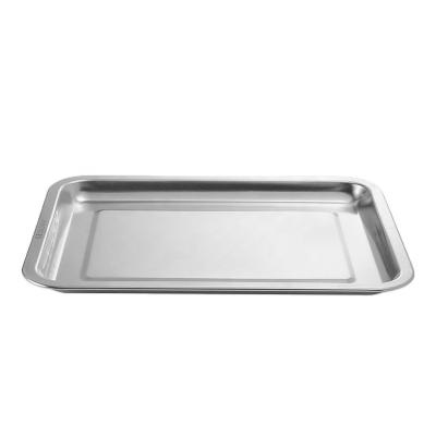 China Food Grade 304 Stainless Steel Hotel Buffet Serving Container Food Dish Sustainable Baking Rectangular Casserole for sale