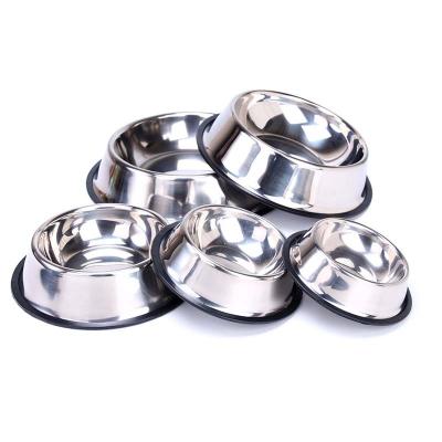 China Manufacture Factory New Arrival Large Metal Sustainable Pet Food Bowl Multicolor Stainless Steel Dog Cat Non-Slip Feeder for sale