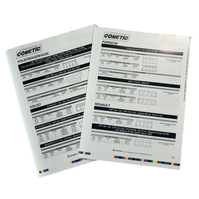 China Black And White Manual Folded Business Announcements Product Instruction Printing for sale