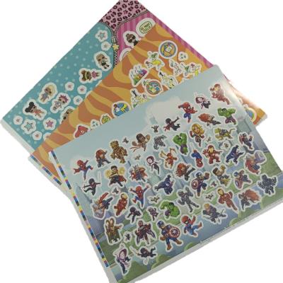 China Children Kids Waterproof Cartoon Die Cut Sticker With Custom Printing for sale