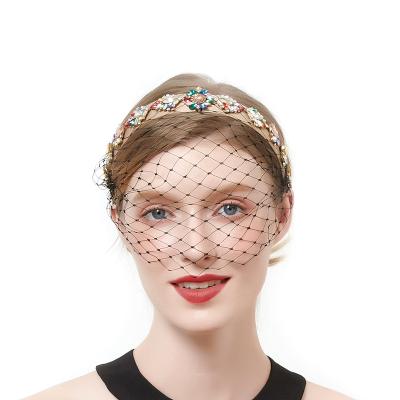 China Wholesale Vintage.Retro Women's Baroque Crystal Headband Colorful Rhinestone Headbands for Lady Hairband Hair Accessories for sale