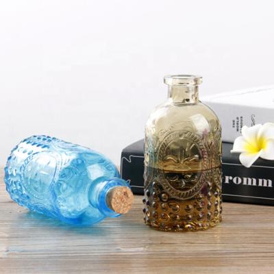 China Hot Selling Art Design Gift Design Gift Multi Mouth Small Perfume Home Empty Premium Reed Diffuser Bottles Glass Tubular Bottles for sale