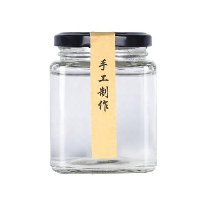 China Canned Food Kitchen Storage Jars Bulk Transparent Glass Jars Square Storage Glass Jar With Lid for sale