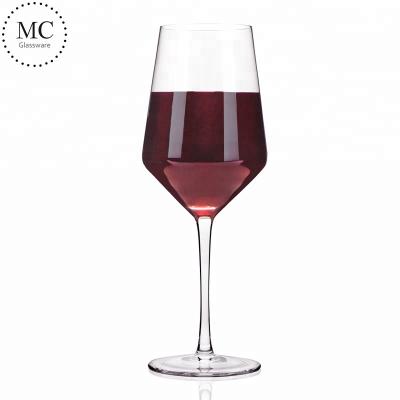 China Wholesale Unique Cheap Handmade Long Stem Clear Wine Glass Unbreakable for sale