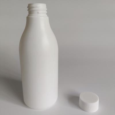 China HDPE 300ml Plastic Round Shape Liquid Packing Chemical Liquid Packing Bottle With Screw Cap for sale