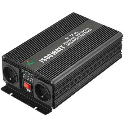 China Min Price SGM-1500W 12V 24V 48V Single Output 1500W Vehicle Modified Sine Wave Inverter 28.5*15*7.7cm for sale