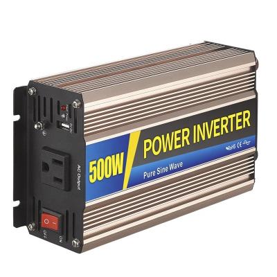 China Low price hot sale SGPE-500W smart power inverter 12/24/48 VDC 110/220VAC DC/AC pure sine wave inverter 21*11.3*5.5cm for sale