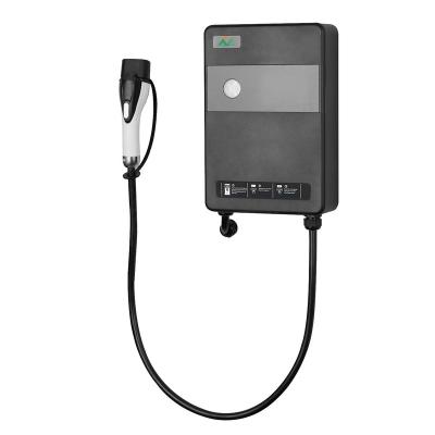 China Waterproof And Dustproof 220V AC IP54 Electric Vehicle Charging Station EV Wall Mounted AC-7KW 32A Power Surge for sale