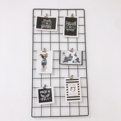 China Nordic Eco-friendly Multifunctional Home Wall Metal Decorations Picture Frame Style Grid Square Shape for sale