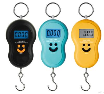 China Weight Measuring Scale 50kg Mini Digital Scale Weighing Hand Hanging Electronic Portable Scale For Travel for sale