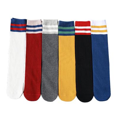 China Wholesale free high quality low price kids socks new designFree casual sample echo boy and girl pure color socks for sale