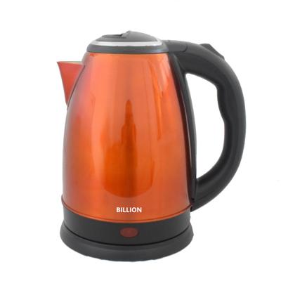 China High Quality 360 Degree Rotating SS Base Orange Color Housing Electric Kettle 1.8L Stainless Steel Electric Water Kettle for sale