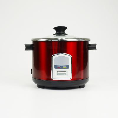 China 1.8L 2.8L Rice Cooker Lid Stainless Steel Pot Good Quality Outdoor Straight Glass Body for sale