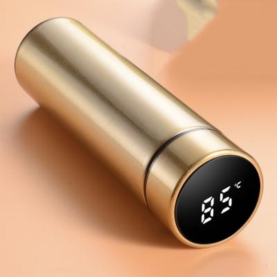 China 500ML PORTABLE Custom Luxury Double Wall Vacuum Temperature Display Digital Thermos Bottle for sale