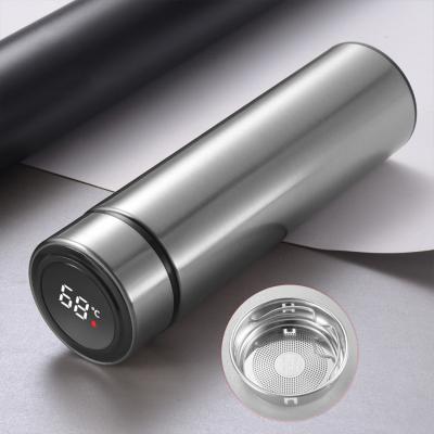 China PORTABLE Smart Stainless Steel Thermos Water Bottle Temperature Display for sale