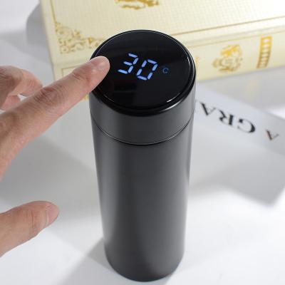 China Customized Logo 500ml PORTABLE Vacuum Thermos Smart Cup Led Temperature Display for sale