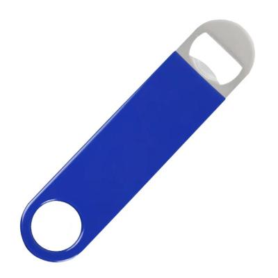 China Viable custom logo metal bar sublimation bottle opener for sale