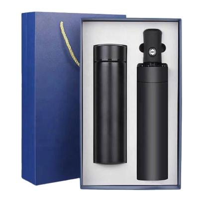 China Automatic Umbrella Business Corporate Promotional Gift Set Pen Water Bottle And Notebook Office Gift Sets For Clients With Logo for sale