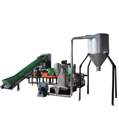 China Plastis foam recycling pp bag recycling pellet grinding make plastic pelletizer machine for sale