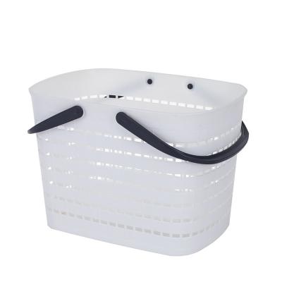 China Sustainable Universal Stackable Home Storage Clothing Storage Organization Plastic Bins Baskets With Handle for sale