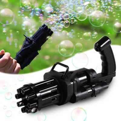 China Ourdoor Toy New Design Water Park Summer Party Toy Kid Children Electric Bubble Machine Gattling Gun Toy for sale