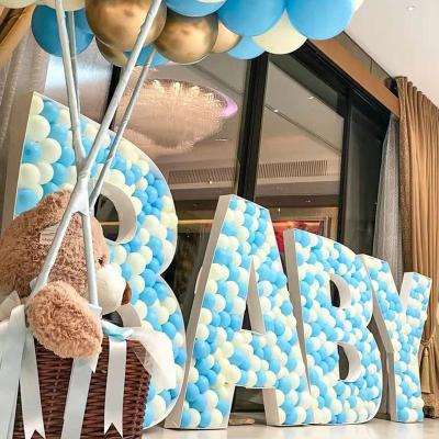 China Diy Party Decoration Boys Birthday Party Decor Alphabet Balloon Box Mosaic Balloon Frame Number Birthday Party Decoration Balloon for sale