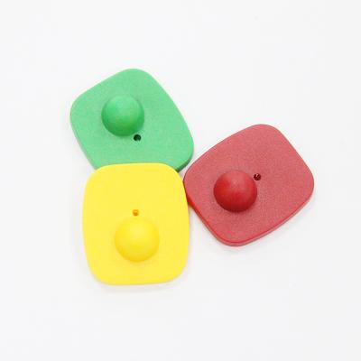 China Security Tag for Stealing High Quality Cheap Security Anti-theft Alarm System Clothing RF 82mhz Square EAS Colorful Hard Tag for sale