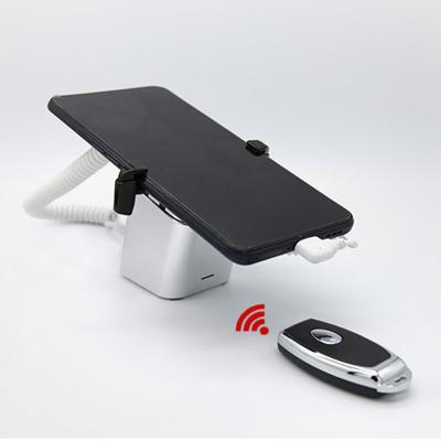 China Aluminum Alloy+ABS Mobile Phone Security Stand Tablet Burglar Alarm System Cell Phone Display Charging Anti-theft Stand For Exhibition With Hot Shoe en venta