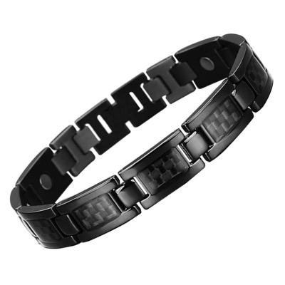 China Stainless Steel Fashion Jewelry Brand Custom Men's Bracelet Wholesale Pure Magnetic Energy Jewelry Fashion Jewelry for sale