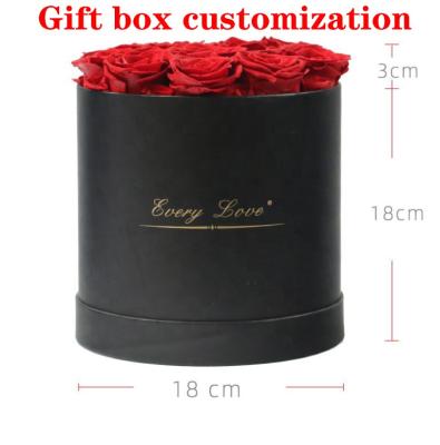 China Artificial Valentine's Day Gift Soap Flower Mother's Day Gift Box Custom Mounted Flower Box Head Gift for sale