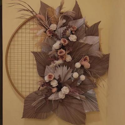 China Europe dried flower rose palmetto wedding set up large leaf rose palmetto natural fan leaf dry leaves for sale