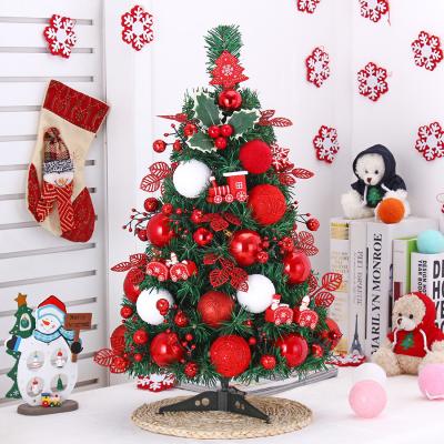 China 60cm Decorated Diy Xmas Tree Desktop Small Christmas Tree Countertops Fire Retardant And Eco - Friendly Christmas Tree Decorations for sale