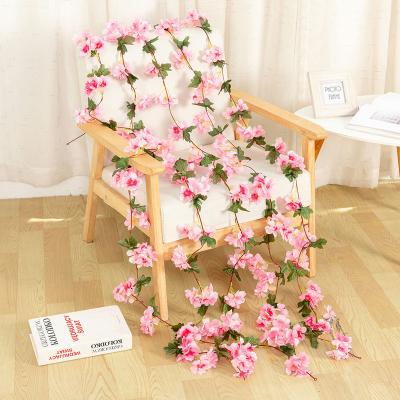 China Plastic+Silk Bridal Shower Decorations Party Supplies Tissue Flower Vine Wall Flower Wall Wedding Decor Pink Wedding Decor for sale