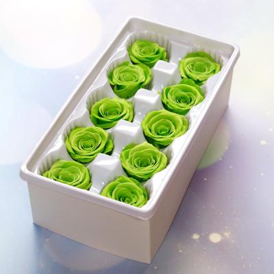 China Various Parts 4cm Eternal Rose Flowers Immortal Rose Wedding Material Preserved Flower Gift Preserved Real Roses Flower In Box for sale