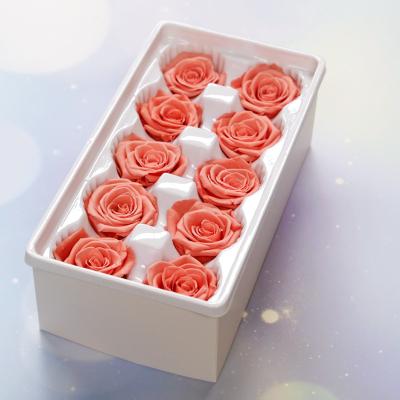 China High Quality Natural Dried Fresh Flowers Forever 'S Gift Rose Newyear Valentine's Day Artificial Flowers Various Parties 4cm Rose for sale