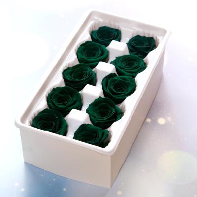 China Holiday 4CM Immortal Rose Dried Material Diameter Artificial Rose Flower Head Eternal Life Rose Flower Gift Mothers Day Gift for sale