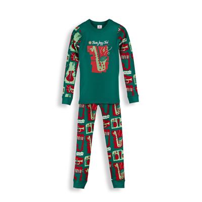 China Smooth Soft Snug Fit with High Yarned Textile Kids' 100% Pure Cotton Music Club Jazz Band Long Sleeve Pajamas for sale