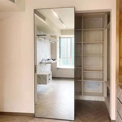 China Door Aluminum Bedroom Decoration Ghost Interior Narrow Frame Hidden Glass Sliding Doors Track Glass Door for sale