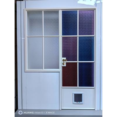 China Decoration Manufacturer Slim Frame French Wrought Iron Doors Aluminum Swing Door Exterior Glass Double Swing Doors Interior Glass for sale