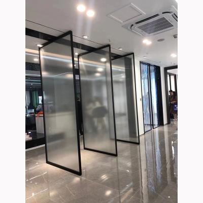 China Automatic Pivot Interior Aluminum Door Hotel Decoration Office Revolving Doors Luxury Tempering Glass-Glass Revolving Door for sale