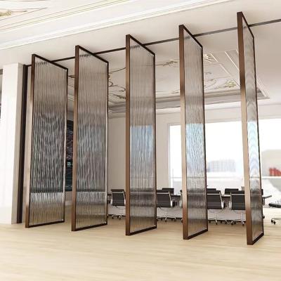 China Decoration Soundproof Interior Pivot Aluminum Door Tempering Revolving Glass Supermarket Revolving Doors Glass Door for sale