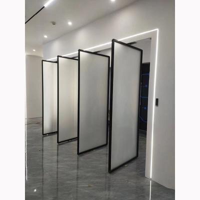 China Modern Exterior Pivot Decoration Aluminum Door Supermarket Glass Revolving Doors Tempering Glass Automatic Revolving Door for sale