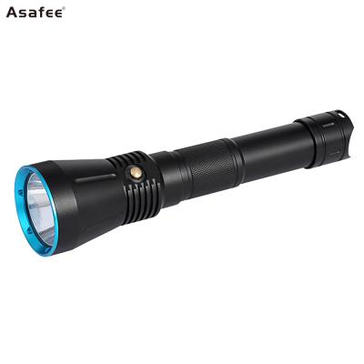 China Powerful Asafee P70 Emergency LED Flashlight 3600lumens Aluminum Scuba Diving Flashlight Torch Underwater Light for sale